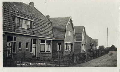 12158 Gezicht op enkele huizen aan de Bantuinweg te Rhenen.